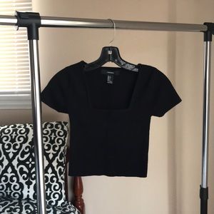Forever 21 Black Crop Top